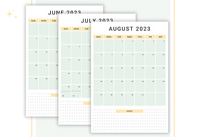 Minimalist Monthly Planner 2023