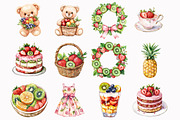 Summer Fruit Vibe Clipart, an Illustration by Design Market (Thumbnail 2 of 4)