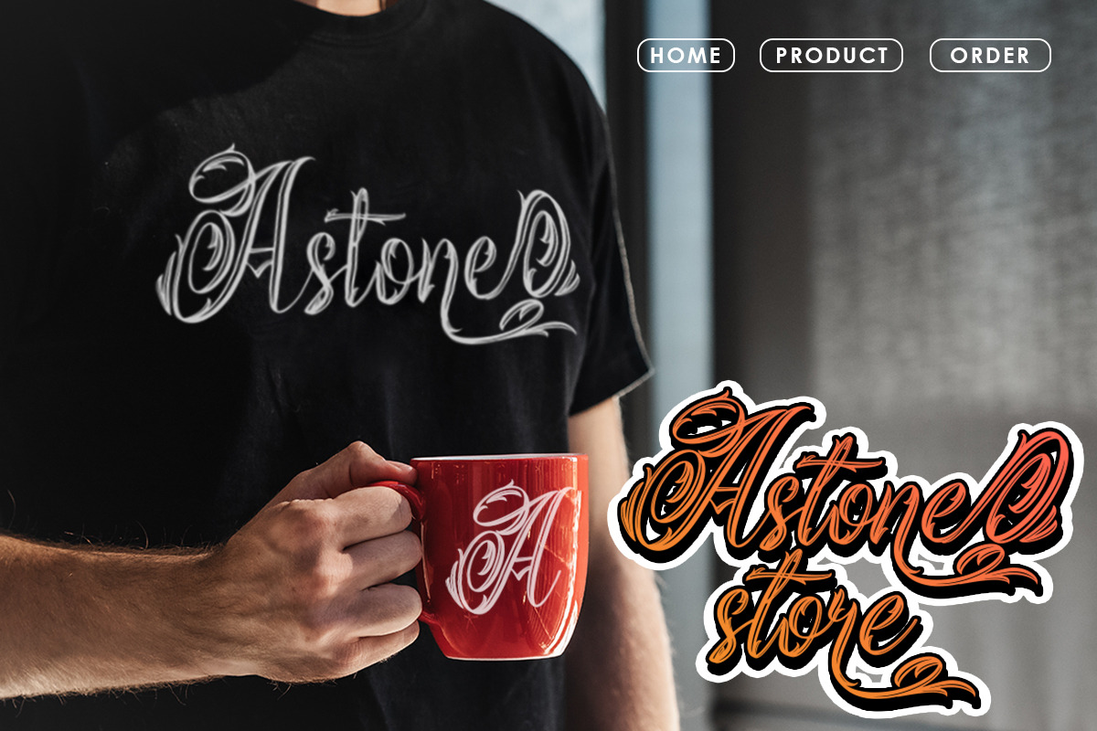 Magical Darkness | Tattoo Font, a Blackletter Font by Barra & Beryl Co. (Photo 5 of 8)