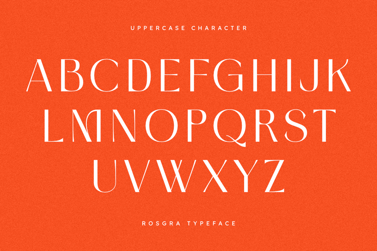 Rosgra | Modern Sans Display Font, a Sans Serif Font by Masyafi Studio (Photo 10 of 12)