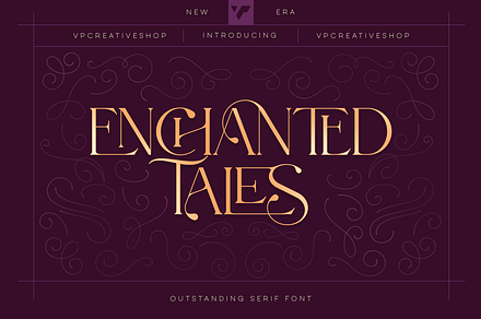 Enchanted Tales - Outstanding Font, a Serif Font by VP Fonts