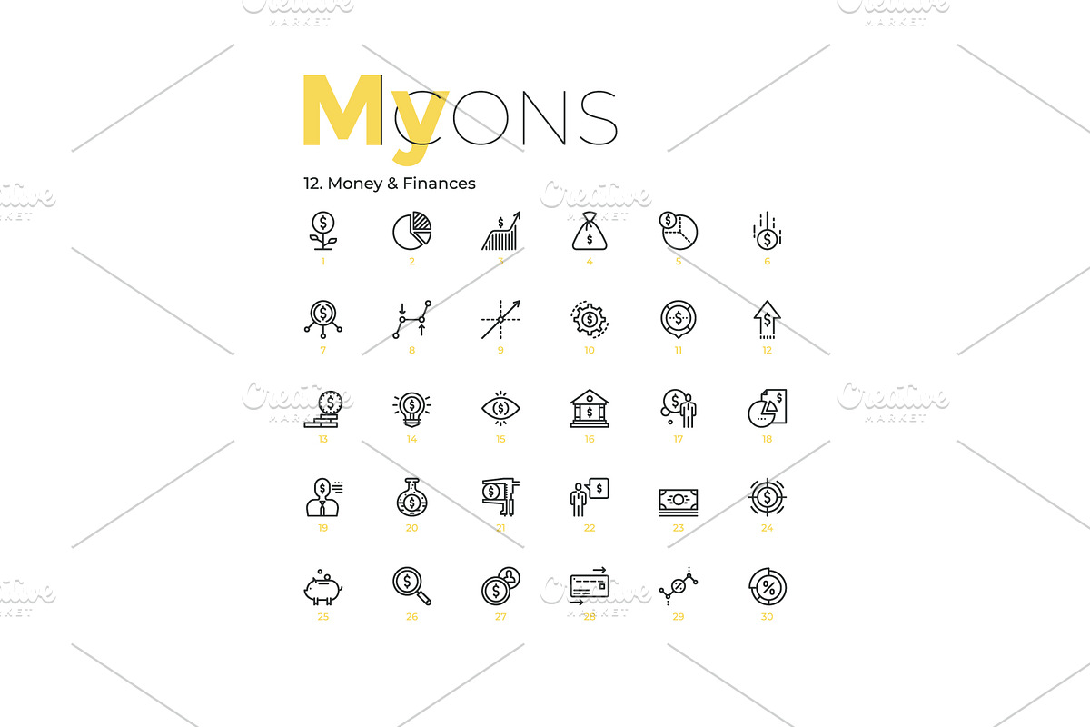 My Icons, an Outline Icon by Andrew Kras Design (Photo 19 of 38)