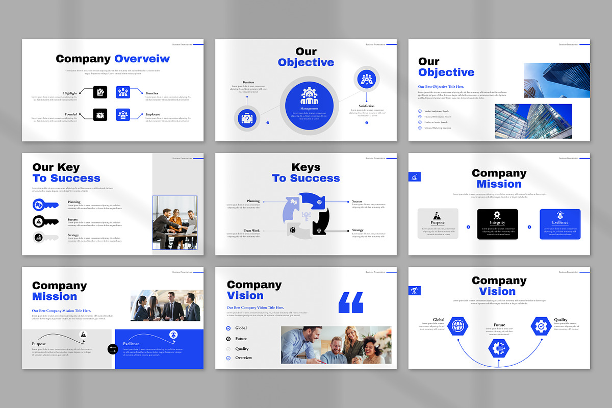 Business Presentation Template, a Presentation Template by Mighty-Slide (Photo 4 of 11)