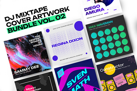 DJ Mix Cover Art Templates #02
