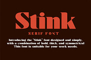 Stink / Bold Serif Font, a Serif Font by Kleffont Studio (Thumbnail 6 of 8)