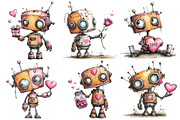 Robot Digital Valentine's Day, an Illustration by Pixels.Craft (Thumbnail 2 of 5)