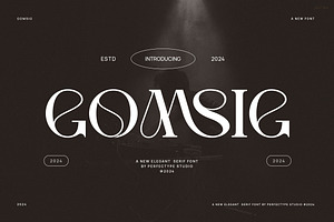 Gomsig Elegant Serif Font Typeface