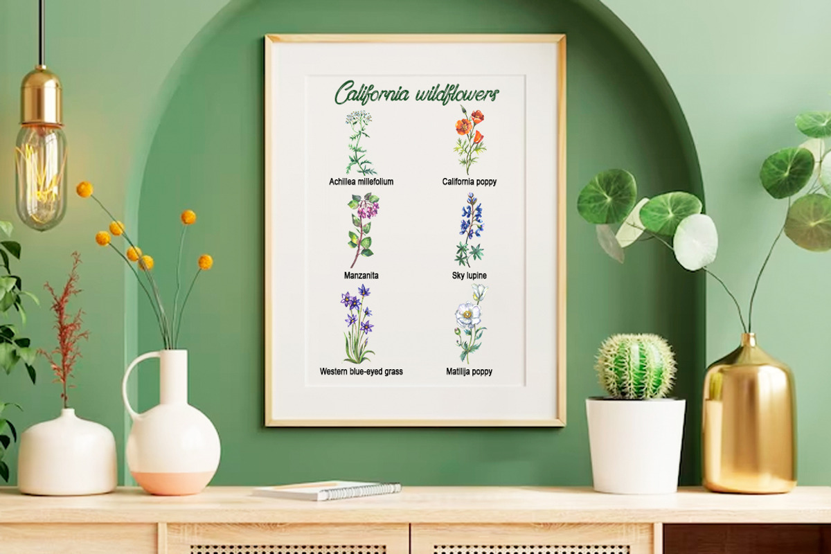 Native California wildflowers, an Illustration by FITALARTSNEDIGI (Photo 6 of 8)