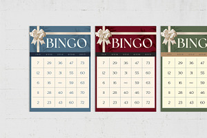 Christmas Bingo Card Template