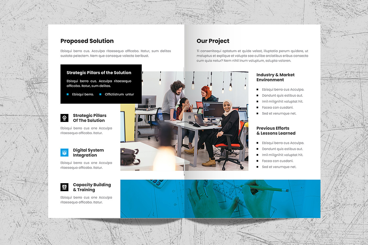 Project Proposal Brochure Template, a Brochure Template by White Graphic (Photo 5 of 11)