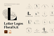 520 A to Z Floral Logos Bundle, a Branding & Logo Template by AN Productions (Thumbnail 90 of 223)
