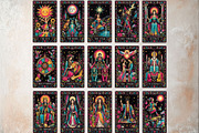 The Painted Bloom Tarot Major Arcana, a Decorative Illustration by ThatsDesignArt (Thumbnail 4 of 11)