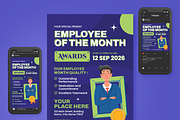 Employee Award Flyer Set, a Flyer Template by SquidPixey (Thumbnail 6 of 6)