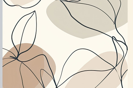 Minimalist organic & fruits pattern, a Background Photo by Virgo Studio