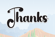 Rain | Script Font, a Handwritten Font by Scratchones (Thumbnail 9 of 9)