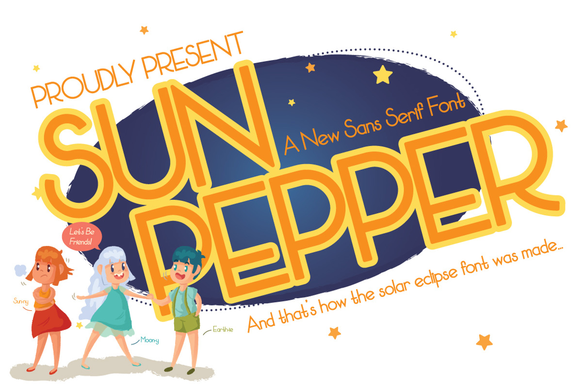 Sun Pepper, a Sans Serif Font by Lunabi (Photo 1 of 5)