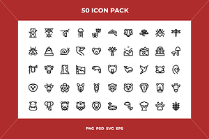 Wildlife icons, an Outline Icon by Wencory