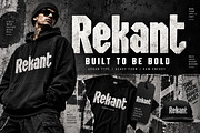 Rekant — Bold Display Typeface, a Script Font by Wow Magic (Thumbnail 4 of 5)