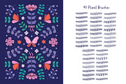 Bold Whimsy Floral Procreate Brushes, a Brush Add-On by Pencil Twist (Thumbnail 3 of 10)