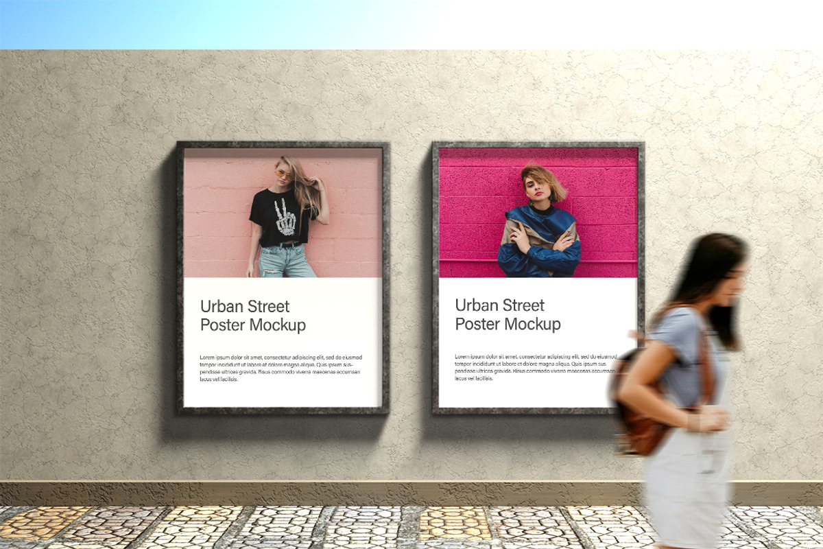 Poster Mokcup, an Advertising Mockup by Kenrichi (Photo 3 of 4)