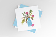 Bouquet of flowers in vase, a Decorative Illustration by Good Studio (Thumbnail 2 of 3)