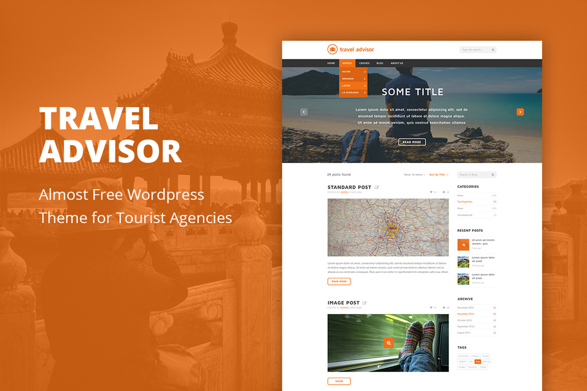 Travel Advisor - WordPress Theme, a WordPress Template by bestwebsoft (Photo 1 of 2)