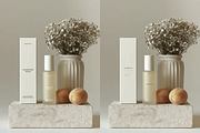 Peach Cosmetic Bottle Mockup, a Packaging Mockup by Digital Asset Co (Thumbnail 2 of 4)