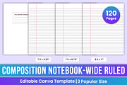 Composition Notebooks- Wide Ruled, a Stationery Template by Mustafiz (Thumbnail 1 of 4)