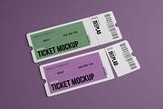 Tickets Mockup Set - 17 styles, a Print Template by Deeplab (Thumbnail 20 of 20)