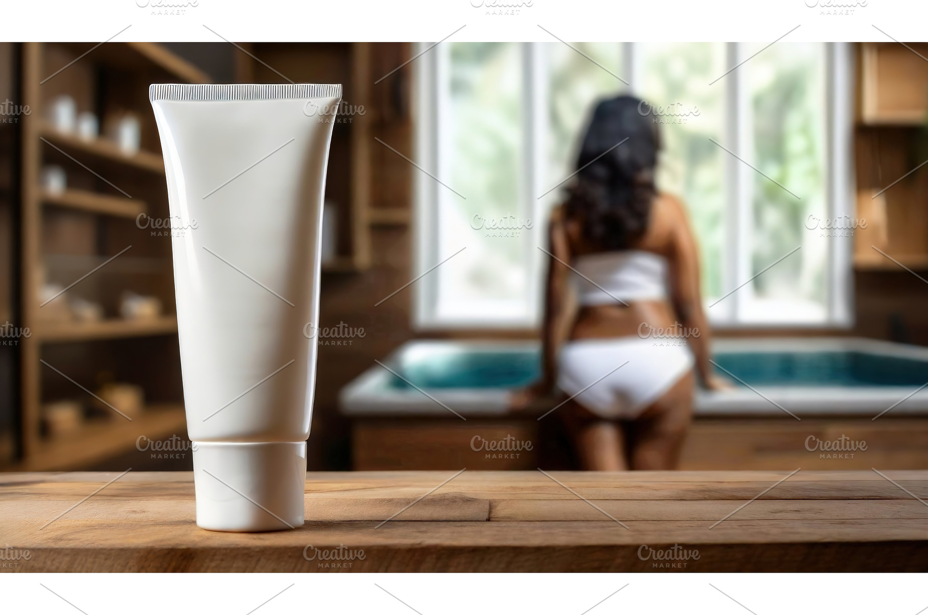 A minimalistic white cosmetic tube, a Beauty & Fashion Photo by Igor Tichonow