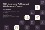 Animated Freedom Icon Art Set, an Outline Icon by Prosymbols (Thumbnail 2 of 4)
