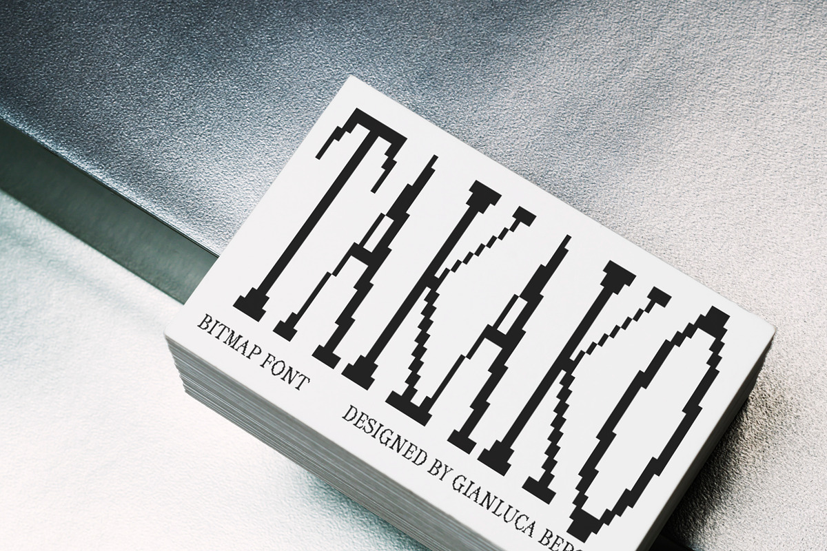 Takako bit - Pixel serif font family, a Serif Font by Gianluca_Bergo (Photo 8 of 11)