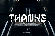 Etecho - Stencil Tech Font, a Sans Serif Font by Iqsiart Studio (Thumbnail 7 of 7)