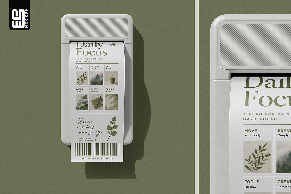 Receipt Printer Mockup, an Advertising Mockup by SD Mockup (Photo 1 of 3)