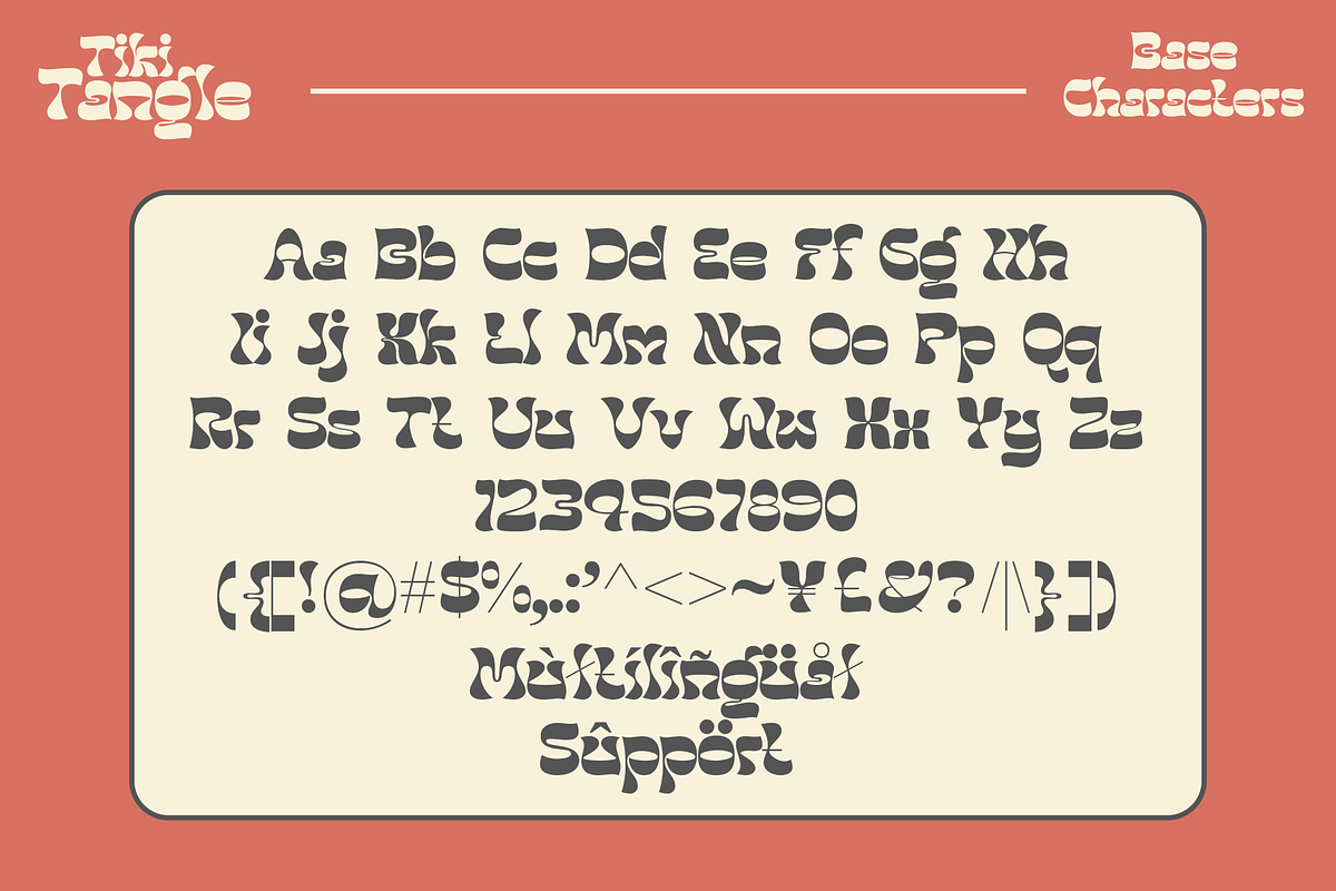 Tiki Tangle - Retro Display Font, a Serif Font by Shakira Studio (Photo 14 of 15)