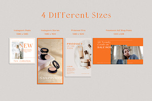 Trendy Online Store Templates CANVA