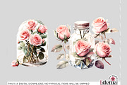 Vintage Romantic Rose Glasses PNGs, a Decorative Illustration by EdeniaArtStudio (Thumbnail 3 of 4)