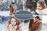 Snowflake Frames photo overlays, a Layer Style Add-On by BrownLeopard (Thumbnail 1 of 6)
