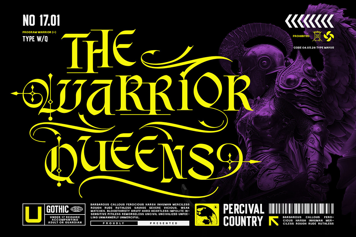 Black Morgana Typeface, a Blackletter Font by alit design (Photo 2 of 17)
