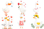 Spring Silly Goose Clipart, an Illustration by Designworld (Thumbnail 9 of 10)