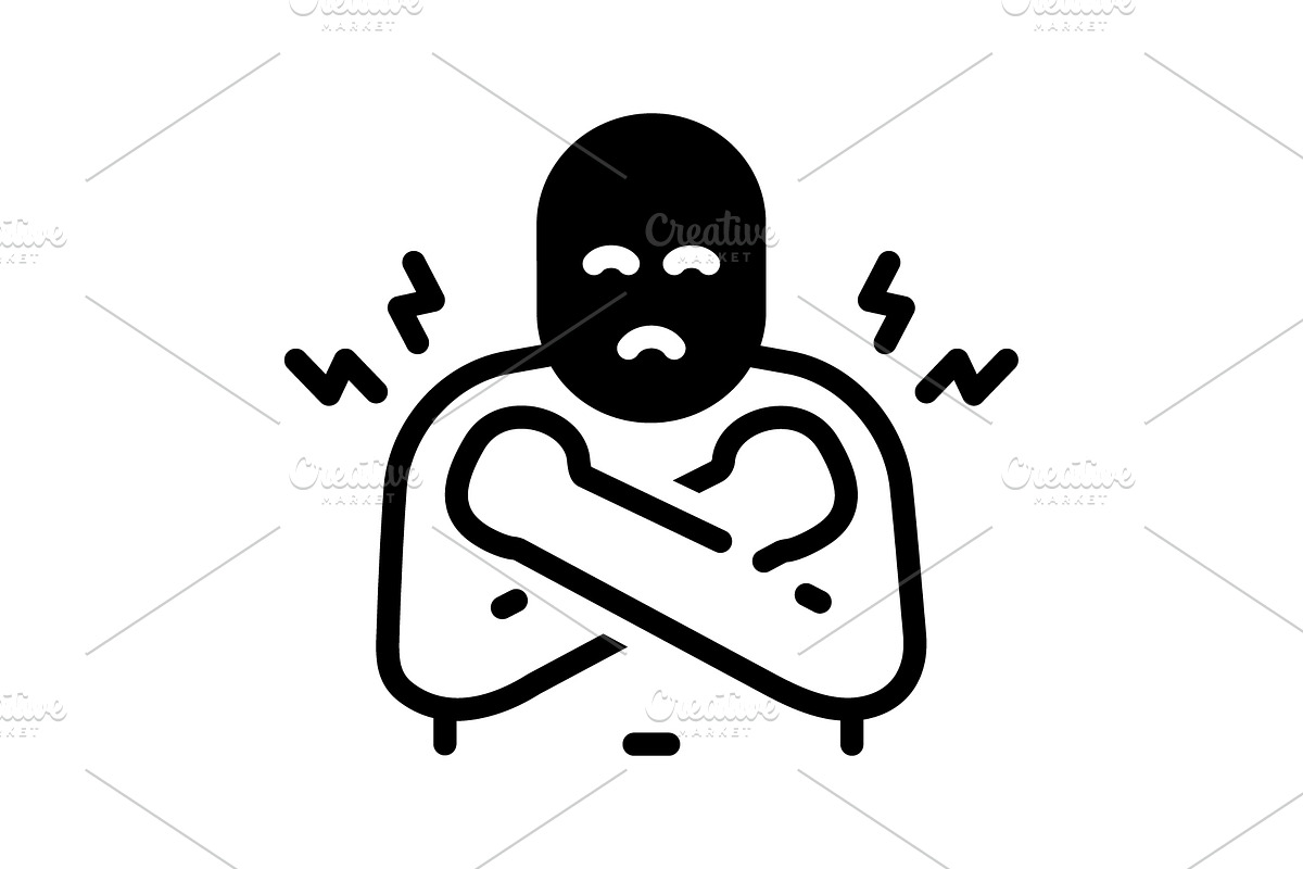 Both pose solid icon, a Solid Icon by Creative priyanka