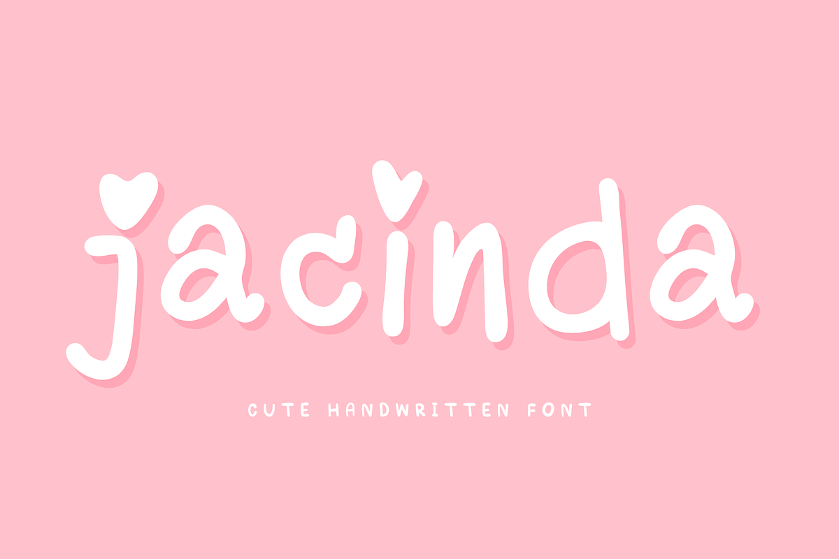 Jacinda - Cute Handwriting Font, a Handwritten Font by Kanink Studio (Photo 1 of 10)
