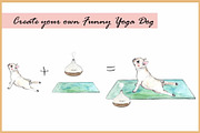 Yoga Cats & Dogs Clipart, an Animal Illustration by VianneArt (Thumbnail 4 of 11)