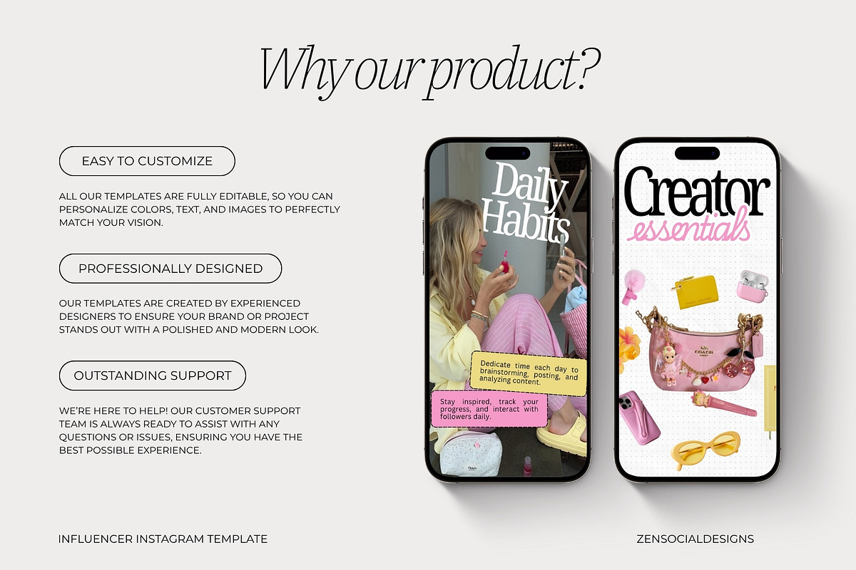 Social Media Influencer Templates, a Social Media Template by ZenSocialDesigns (Photo 5 of 9)