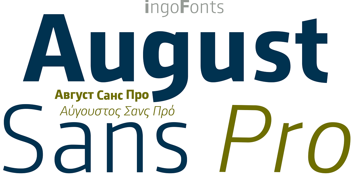 August Sans Pro, a Sans Serif Font by ingoFonts (Photo 1 of 9)