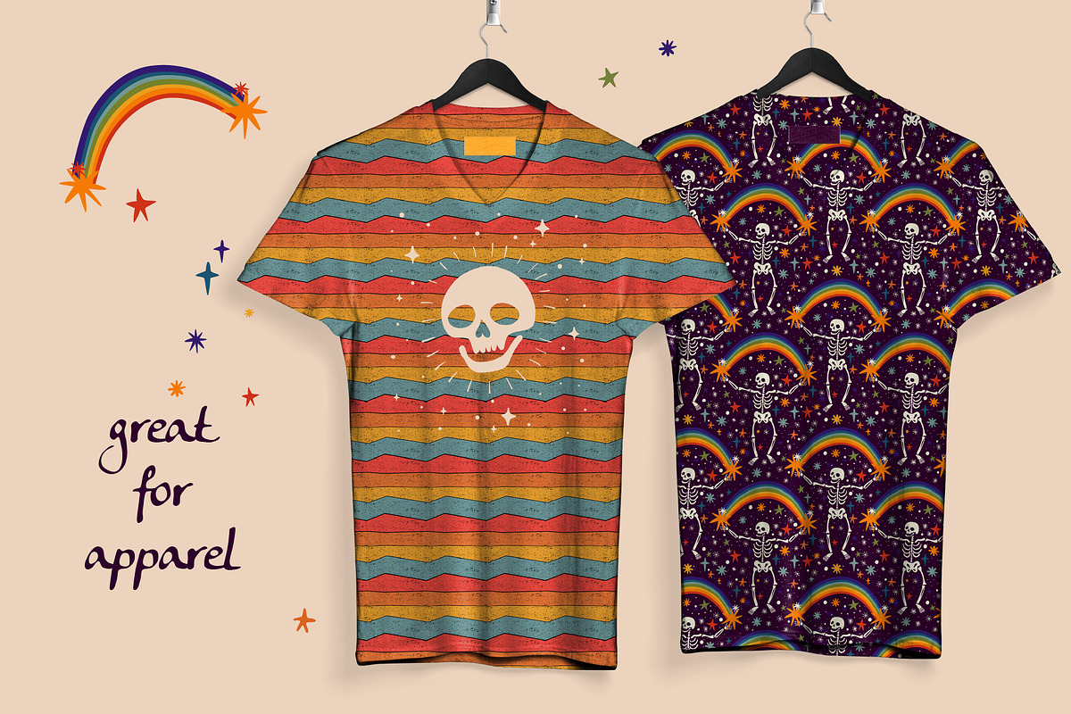 Spooky Rainbow Collection, a Pattern Graphic by Zim Varezhkin (Photo 4 of 7)