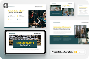 Manufacturing Industry Google Slide, a Presentation Template by SquidPixey