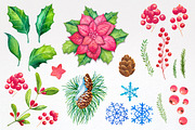 Christmas. Watercolor illustrations., a Decorative Illustration by AlexGreenArt (Thumbnail 5 of 8)