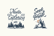 Adventure Mountain Labels, an Illustration by tetiana.svirska (Thumbnail 11 of 17)