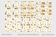Kitchen Mouse Watercolor Clipart Set, an Animal Illustration by foxsong (Thumbnail 12 of 13)